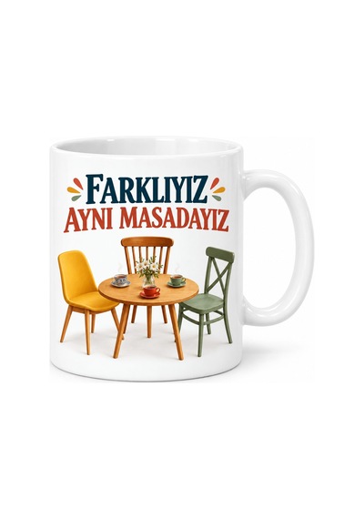 Hoşgörü Molası Tasarımlı Porselen Kupa - Model 736 Diğer