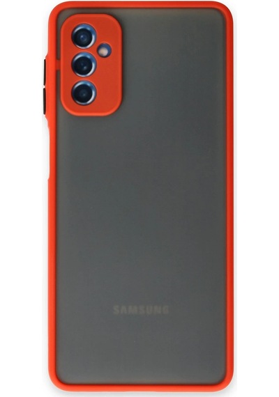 Cosmotex Newface Samsung Galaxy Uyumlu  M52 5g Kılıf Montreal Silikon Kapak - Kırmızı