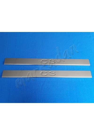 Citroen C3 Coupe Krom Kapı Eşiği 2002-2009 2 Parça Paslanmaz Çeli (501406266)