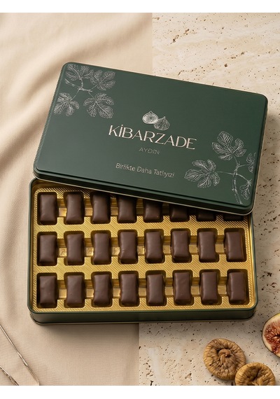 Çikolata Kaplamalı İncir Metal Kutu - 480 Gr