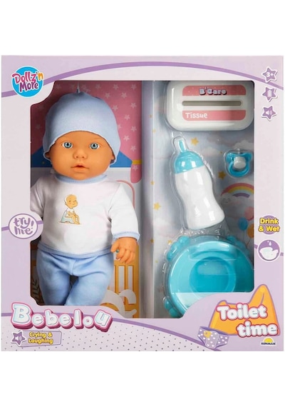 1030141 Sesli Bebelou Tuvalet Zamanı Bebek Seti 32 Cm -sunman