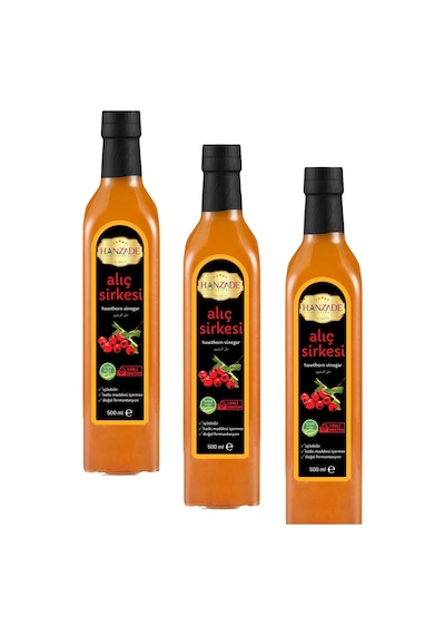 Hanzade Bitkisel Alıç Sirkesi 3 x 500 ML