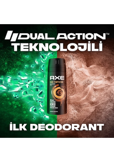 Axe Dark Temptation Dark Chocolate Scent Erkek Sprey Deodorant 150 ML