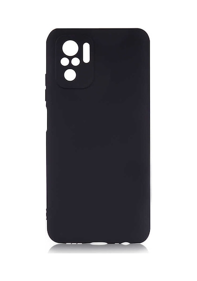 Noktaks - Xiaomi Uyumlu Xiaomi Redmi Note 10s - Kılıf Mat Renkli Esnek Premier Silikon Kapak - Siyah