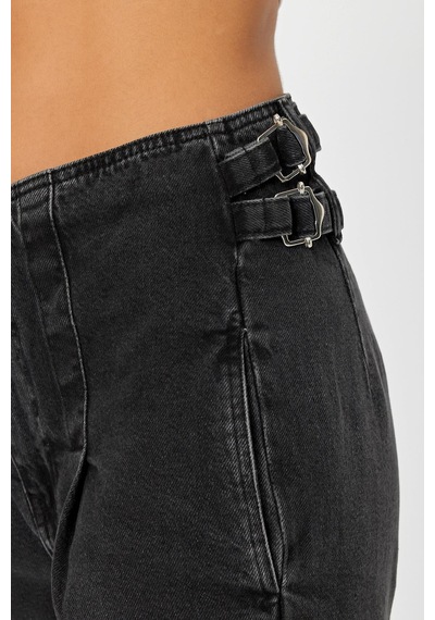 Alexander Gardi Özel Koleksiyon Beli Ayarlanabilir Denim Pantolon Ag-1046-2 siyah