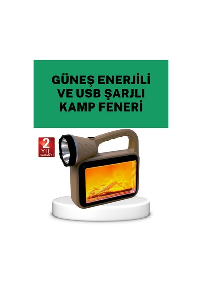 Güneş Enerjili Alev Efektli Lamba - Cob Teknolojili Dış Mekan Aydınlatma 36540879