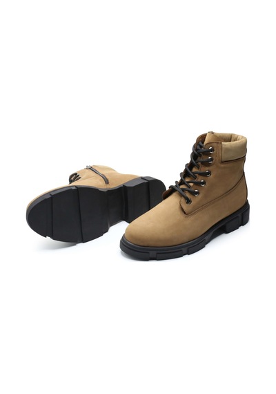 Costo Shoes Büyük Numara Erkek Bot Rahat Geniş Kalıp Kum Nubuk