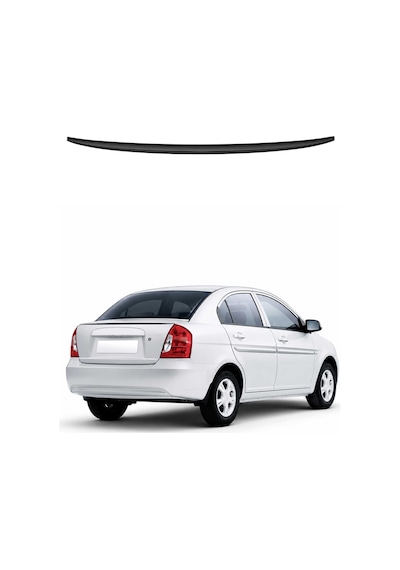 Hyundai Verna 2006-2013 Arası Uyumlu Araca Özel Bagaj Spoileri Piano Siyah 1 Parça