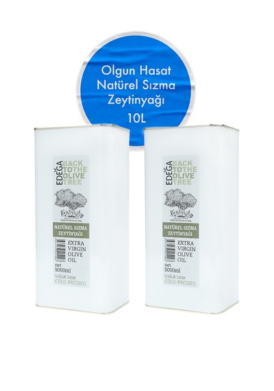 10 Lt Soğuk Sıkım Zeytinyağı Olgun Hasat , Edremit Tipi Zeytin , Sızma