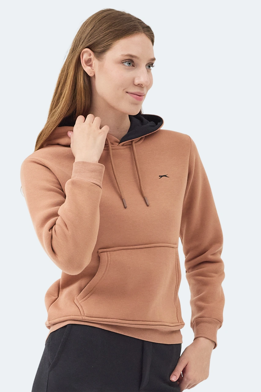 Slazenger Mısty I Kadın Camel Sweatshirt Camel