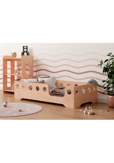Montessori Yatak Ahşap Beşik Karyola Çocuk Ve Bebek Yatak Ahşap