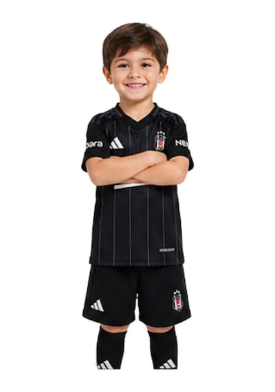 Beşiktaş Lisanslı Adidas Siyah Set Kişiye Özel Forma