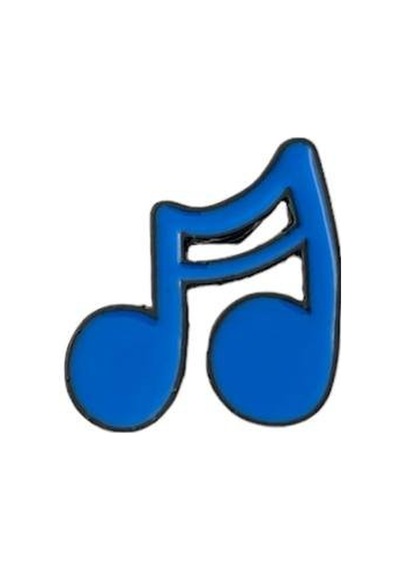 Müzik Nota Figürlü Mavi Hediyelik Rozet