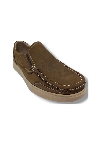 Master 1705-25 Hakiki Nubuk Deri Anatomik Casual Erkek Ayakkabı Vizon