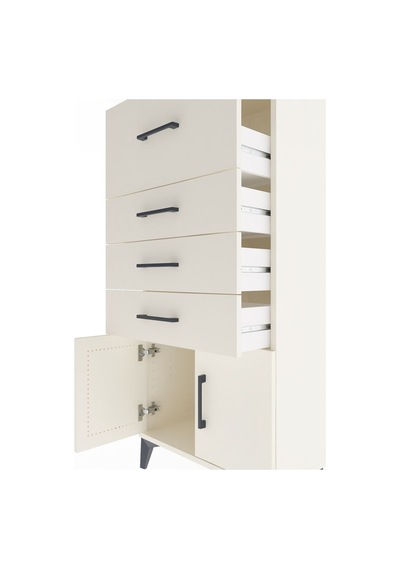 Arges Dolap 4 Çekmeceli 2 Kapaklı 60x30x134 Aytaşı-aytaşı Aytaşı