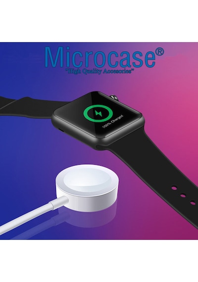 Microcase Apple Uyumlu  Watch Ultra Manyetik Şarj Kablosu 1m AL3073 Beyaz