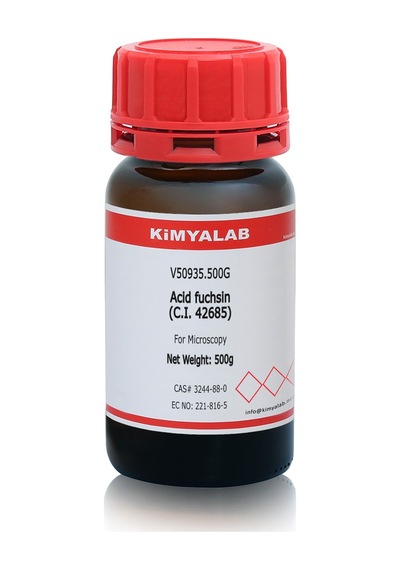 Kimyalab Asit Fuksin Acid Fuchsin For Microscopy 500 G