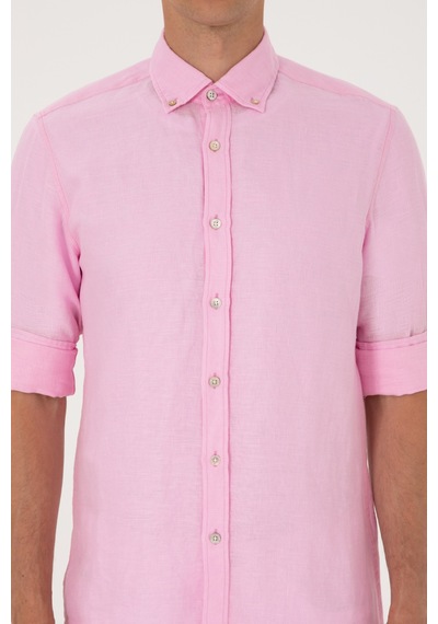 U.S. Polo Assn. Erkek Açık Pembe Uzun Kollu Gömlek 50299597-VR078