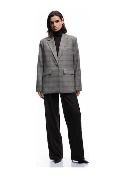 Koton Kruvaze Cepli Uzun Kollu Ekose Oversize Blazer Ceket Kahverengi Ekose 6wak50015pw Kahverengi Ekoseli Koton Kruvaze Cepli Uzun Kollu Ekose Oversize Blazer Ceket Kahverengi Ekose 6wak50015pw Kahverengi Ekoseli
