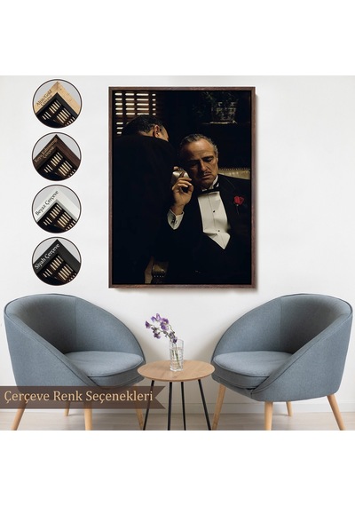 Ahşap Çerçeveli Godfather Film Tablo-7674