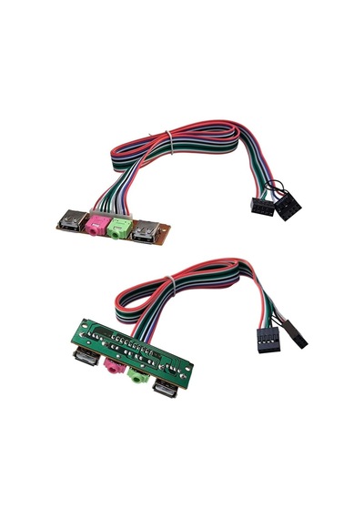 Bilgisayar Kasası Ön Panel İçin Usb 2.0 Kulaklık Mikrofon Uzatıcı Kablo 65cm