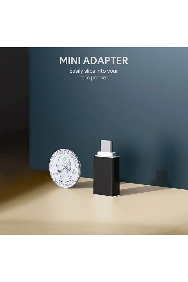 Type C Usb 3.1 To Usb 3.0 Şarj Data Çevirici Dönüştürücü Adaptör Data Cable Otg Adapter 1 Adet Black, Type-c