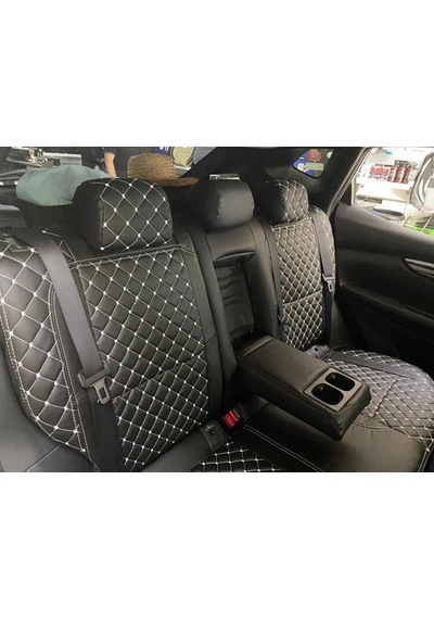 Nissan Qashqai 2017 Araca Özel Deri Oto Koltuk Kılıfı (438885185)
