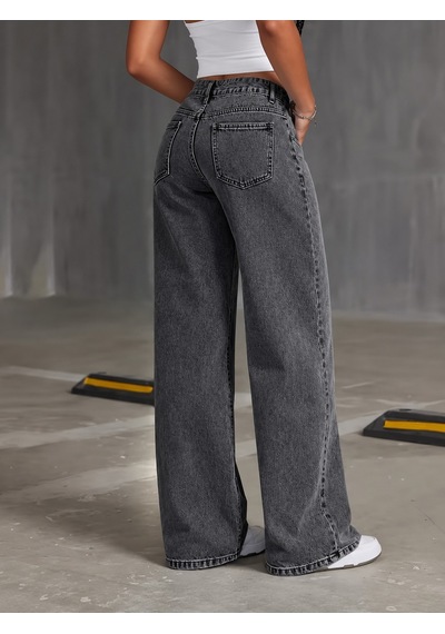 Bhrwear Kadın Yüksek Bel Cep Detaylı Kot Pantolon Renkli