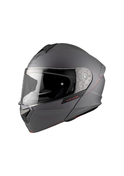 Mt Genesis FU935SV Solid A2 Matt Titanium Çene Açılır Motosiklet Kaskı Gri