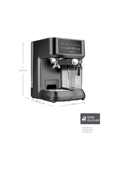 Karaca Mycaffe Barista S10 Espresso Latte Ve Cappuccino Makinesi