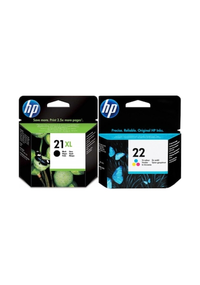 Hp 21Xl 22 C9351Ce C9352Ae Siyah Ve Renkli Kartuş Set