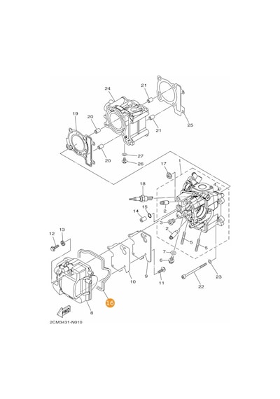 Yamaha Trıcıty125 Or.  Külbütör Kapak Contası 1Pn-E1193-00