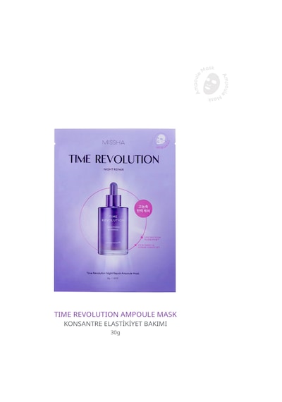 Missha Time Revolution Night Repair Ampoule Sheet Mask 5X  Probiyotik İçerikli Kağıt Maske