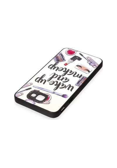 Newface Samsung Uyumlu,  Galaxy J7 Prime Kılıf Mirror Desenli Kapak - Mirror - 3 - Özel Seri 8683140569525 Bej
