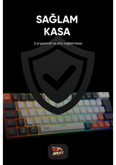Neopulse Mekanik Klavye Gaming Klavye Red Switch Rainbow 63 Tuşlu Gasket Klavye Mini 12mod Beyaz