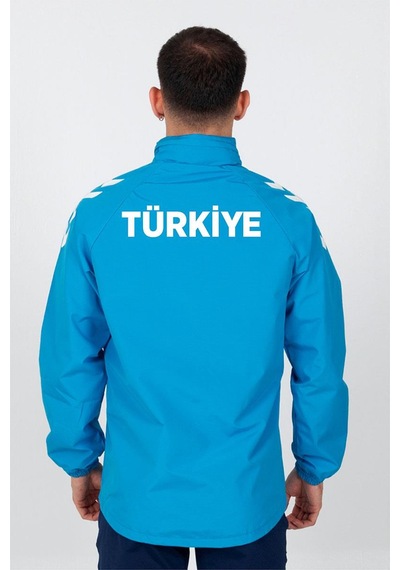 Hummel Line Milli Takım Yağmurluk Turkuaz