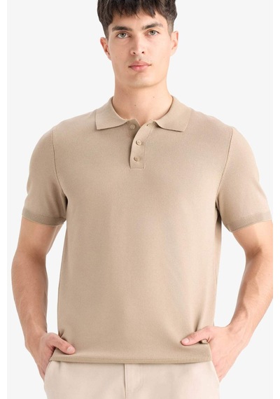 DeFacto Standart Fit Polo Yaka Kısa Kollu Triko Tişört E3241AX25SPBG129
