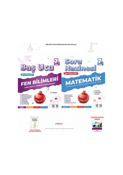 Nartest 7. Sınıf Baş Ucu Fen Bilimleri Ve Matematik 2 Kitap Seti