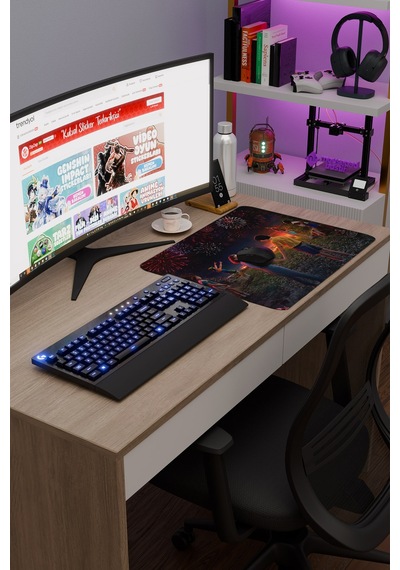 Stranger Things 2 V5 48x40 Xl Gaming Kauçuk Kaymaz Taban Mouse Pad Fare Altlığı