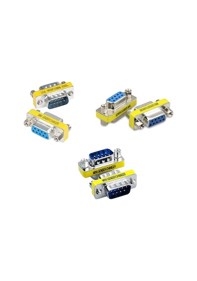 Rs232 Dişi Erkek Çevirici Set Db9 Rs232 9 Pin Dişi Erkek Çevirici 3'lü Set