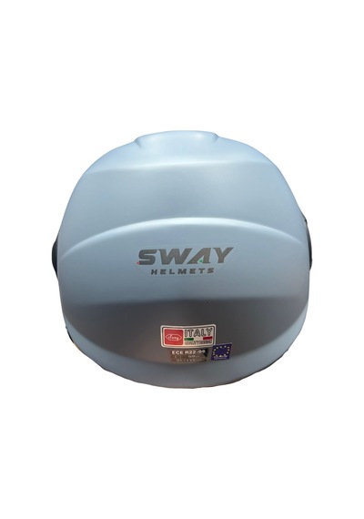 Sway Helmets 737 Camlı Güneş Gözlüklü Yarım Kask Mat Gri