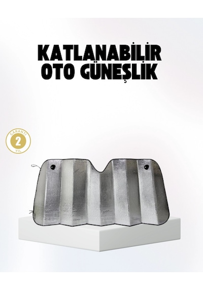 Otomobil Güneşliği Katlanabilir Tasarım Ve Süngerli Isı Yalıtımı