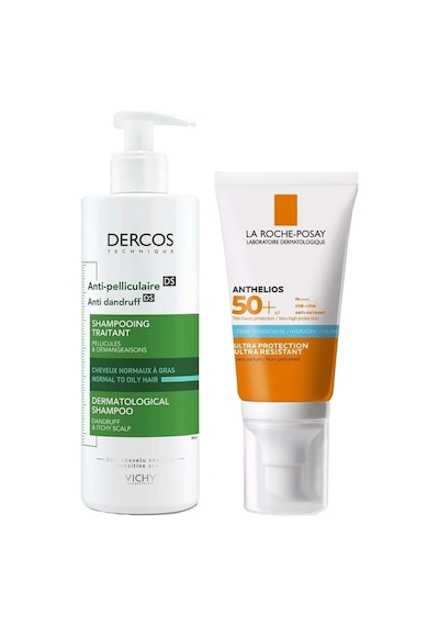 La Roche Posay Anthelios Güneş Kremi SPF50+ 50 ML + Vichy Dercos Dandruff Şampuan 390 ML