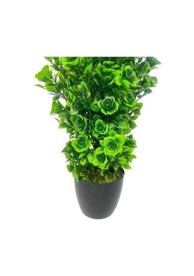 Yapay Çiçek Siyah Saksıda Güllü Yeşil Şimşir Ağacı 55cm Yapay Çiçek Siyah Saksıda Güllü Yeşil Şimşir Ağacı 55cm