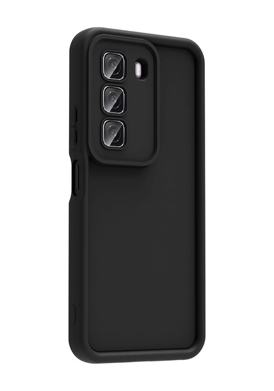 Zore İnfinix Hot 50 4g Kılıf Kamera Korumalı Omsy Ananas Kapak - Siyah