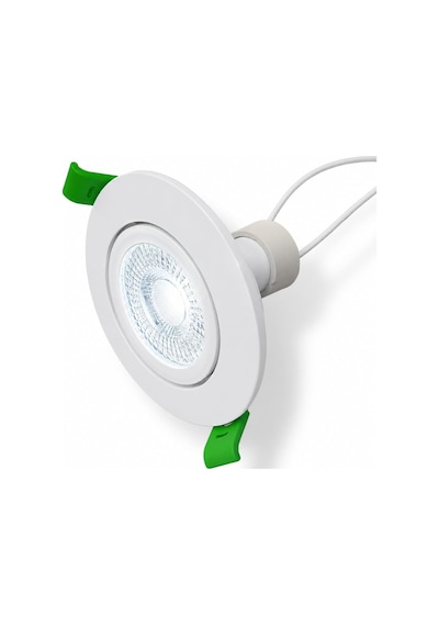 Tr Beyaz Led Spot Seti 10'lu Yuvarlak Kasa 4000k Doğal Beyaz Gu10 Ampul Dahil Tak Çalıştır 6,5cm Gömme Tavan Spotu Genel