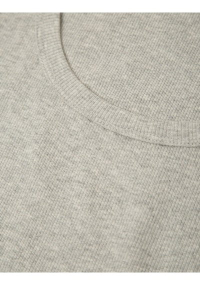 Marks & Spencer Pamuk Karışımlı Ribana Slim Fit Atlet T41001624h Gri