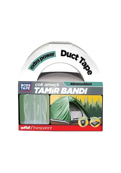Boss Tape Duct Tape Tamir Bandı 48mmx50mt-şeffaf Bt-02042