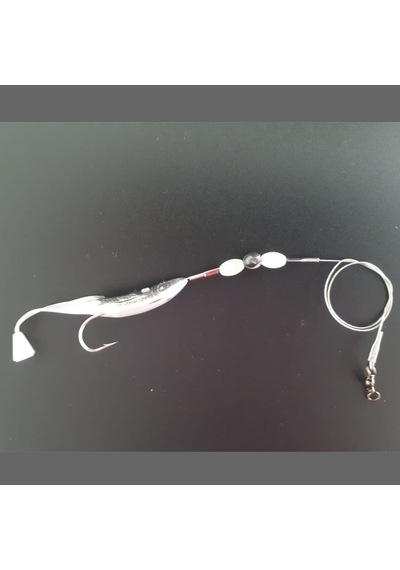 Levrek Lüfer Avcısı Çelik Telli Silikon Balık 6,5 Cm