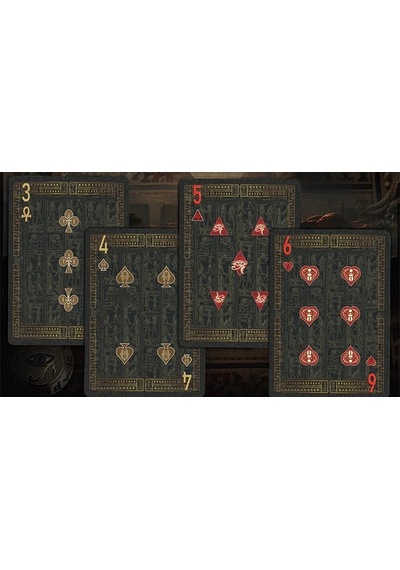 Egypt Mythology Black Edition Pharaoh Dark Gray Oyun İskambil Kartı